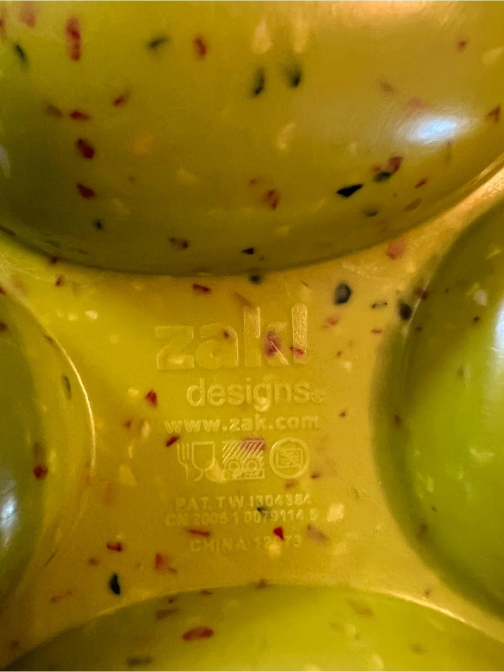 Zak! Designs Speckled Melamine Egg Tray